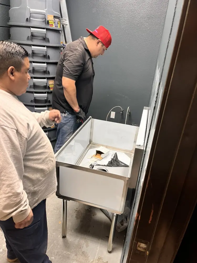 Commercial plumbing and sink installation in North Vernon
