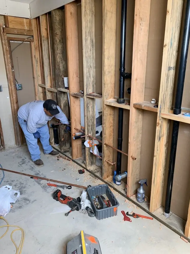 Commercial rough-in plumbing for Water Heater Replacement in North Vernon